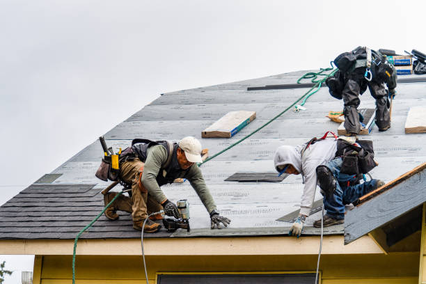 Professional Flat Roof Repair technician working in Millville, MA